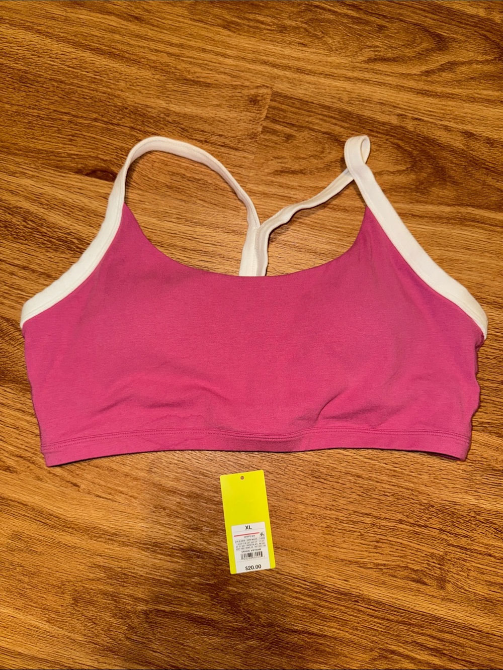 All In Motion Cotton Balance Cotton Spandex Blend Light Support Racerback